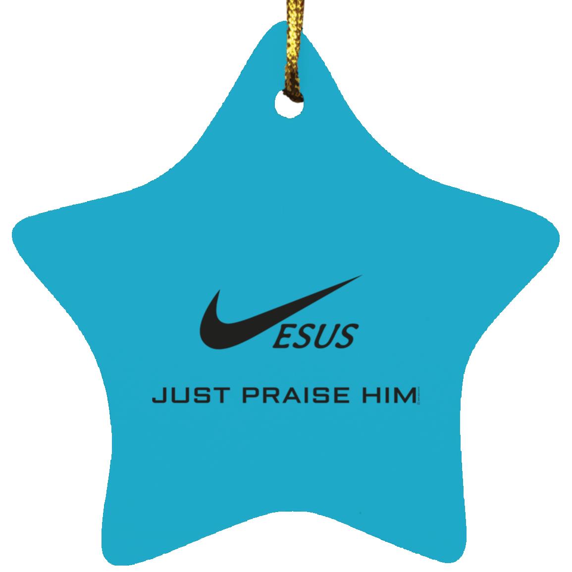 Just Praise Him - Star Ornament - Jesus Surfed Apparel Co. 