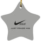 Just Praise Him - Star Ornament - Jesus Surfed Apparel Co. 