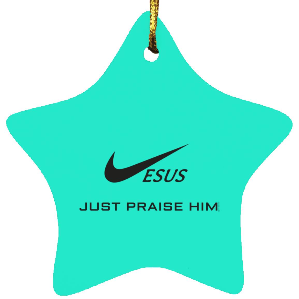 Just Praise Him - Star Ornament - Jesus Surfed Apparel Co. 