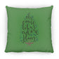 Let us adore Him - Large Square Pillow - Jesus Surfed Apparel Co. 