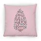 Let us adore Him - Large Square Pillow - Jesus Surfed Apparel Co. 