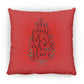 Let us adore Him - Large Square Pillow - Jesus Surfed Apparel Co. 