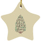 Let us adore Him - Star Ornament - Jesus Surfed Apparel Co. 