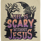 Life is Scary Without Jesus - Cozy Plush Fleece Blanket - 50x60 - Jesus Surfed Apparel Co. 