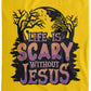 Life is Scary Without Jesus - Cozy Plush Fleece Blanket - 60x80 - Jesus Surfed Apparel Co. 