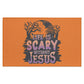 Life is Scary Without Jesus - Indoor Doormat - Jesus Surfed Apparel Co. 