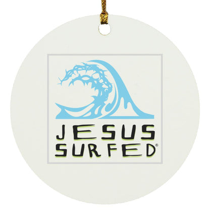 Living Water - Circle Ornament - Jesus Surfed Apparel Co. 