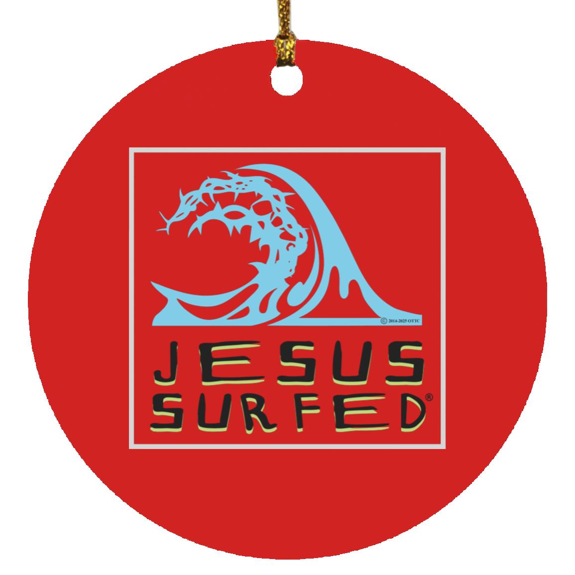 Living Water - Circle Ornament - Jesus Surfed Apparel Co. 