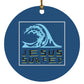 Living Water - Circle Ornament - Jesus Surfed Apparel Co. 