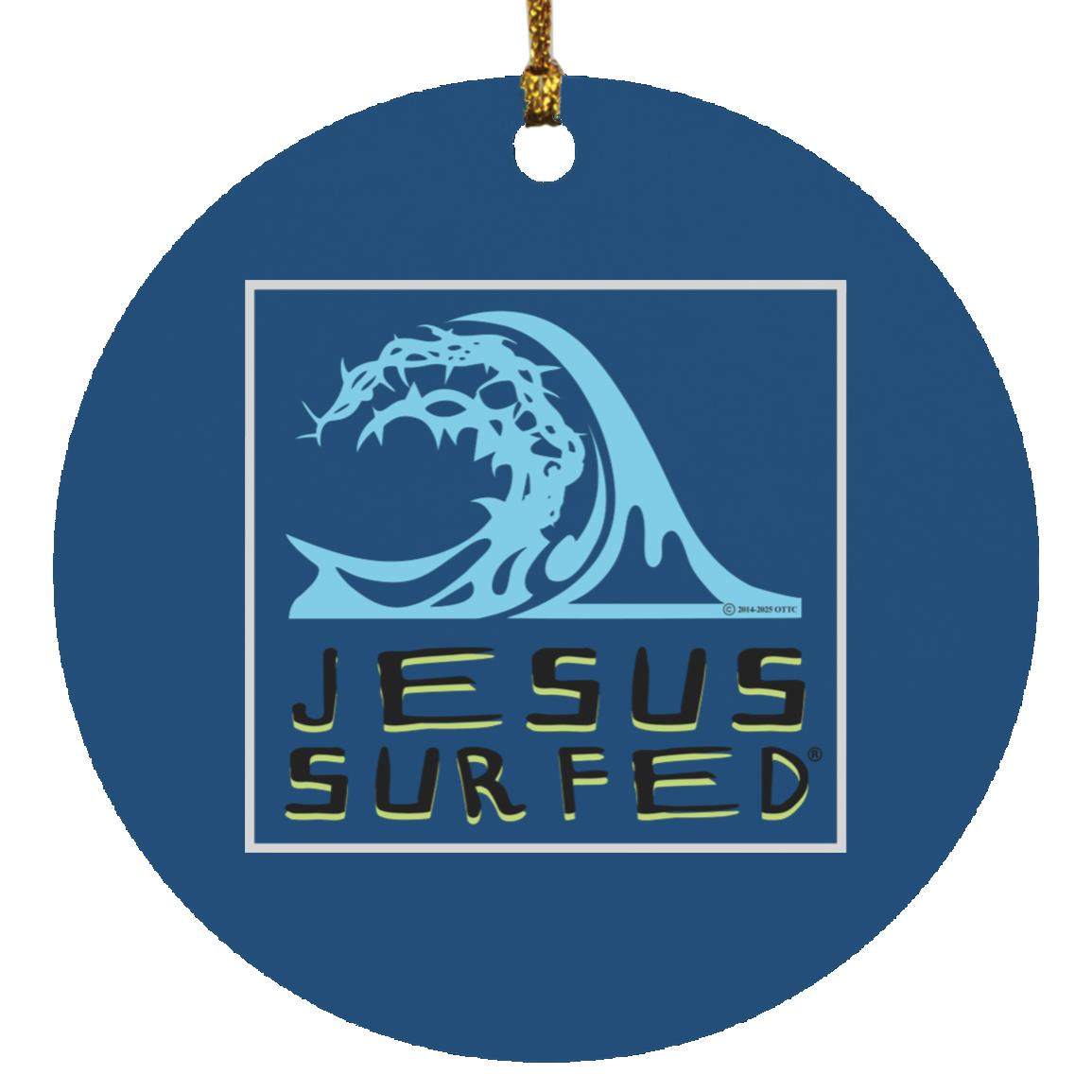 Living Water - Circle Ornament - Jesus Surfed Apparel Co. 