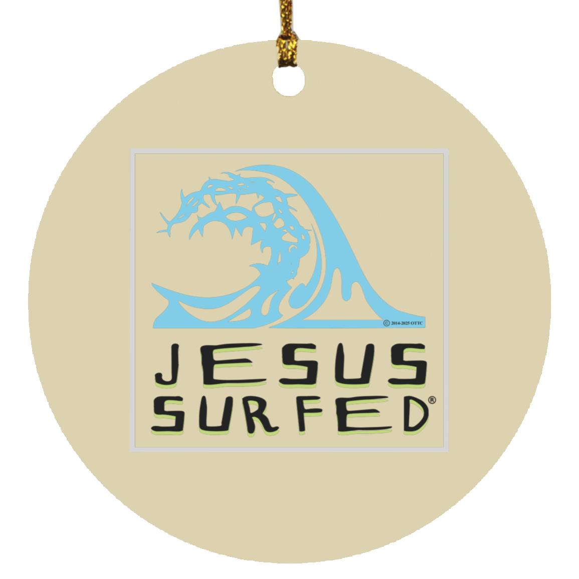 Living Water - Circle Ornament - Jesus Surfed Apparel Co. 