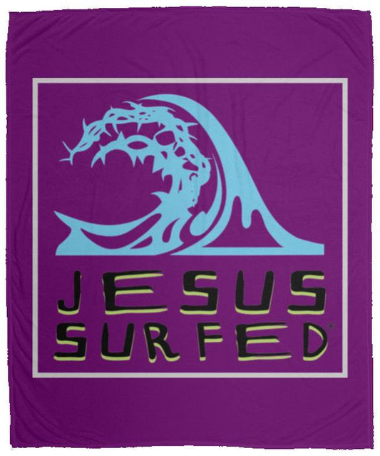 Living Water - Cozy Plush Fleece Blanket - 50x60 - Jesus Surfed Apparel Co. 