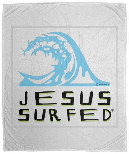Living Water - Cozy Plush Fleece Blanket - 50x60 - Jesus Surfed Apparel Co. 