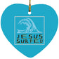 Living Water - Heart Ornament - Jesus Surfed Apparel Co. 