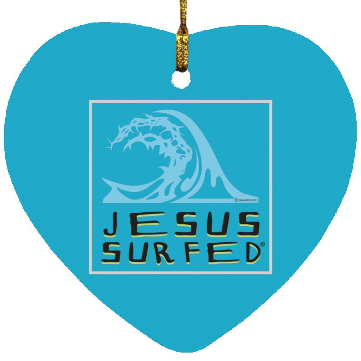 Living Water - Heart Ornament - Jesus Surfed Apparel Co. 