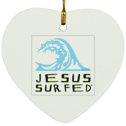 Living Water - Heart Ornament - Jesus Surfed Apparel Co. 