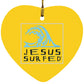 Living Water - Heart Ornament - Jesus Surfed Apparel Co. 
