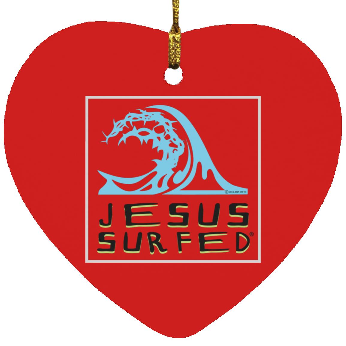 Living Water - Heart Ornament - Jesus Surfed Apparel Co. 