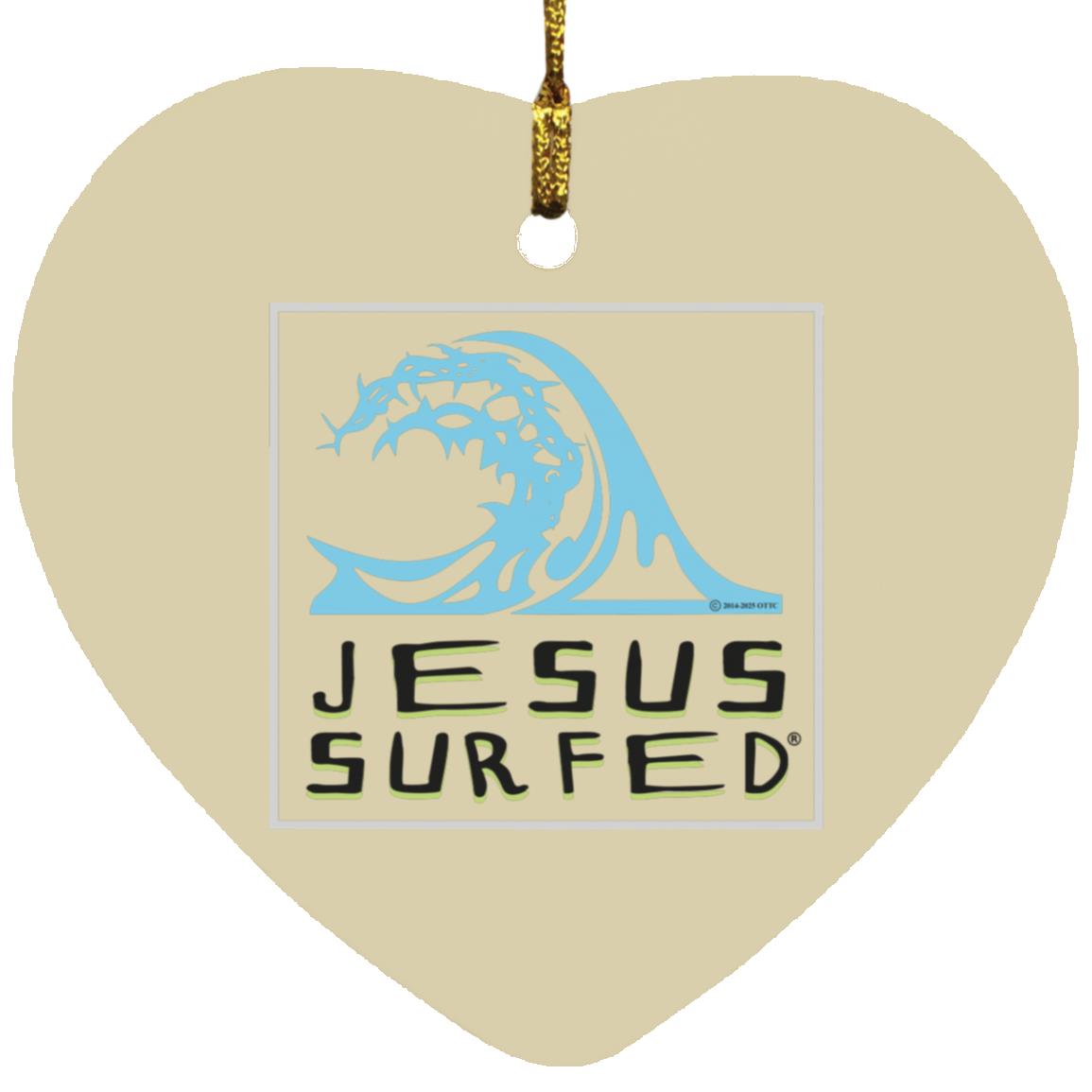 Living Water - Heart Ornament - Jesus Surfed Apparel Co. 