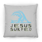 Living Water - Large Square Pillow - Jesus Surfed Apparel Co. 