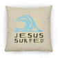 Living Water - Large Square Pillow - Jesus Surfed Apparel Co. 