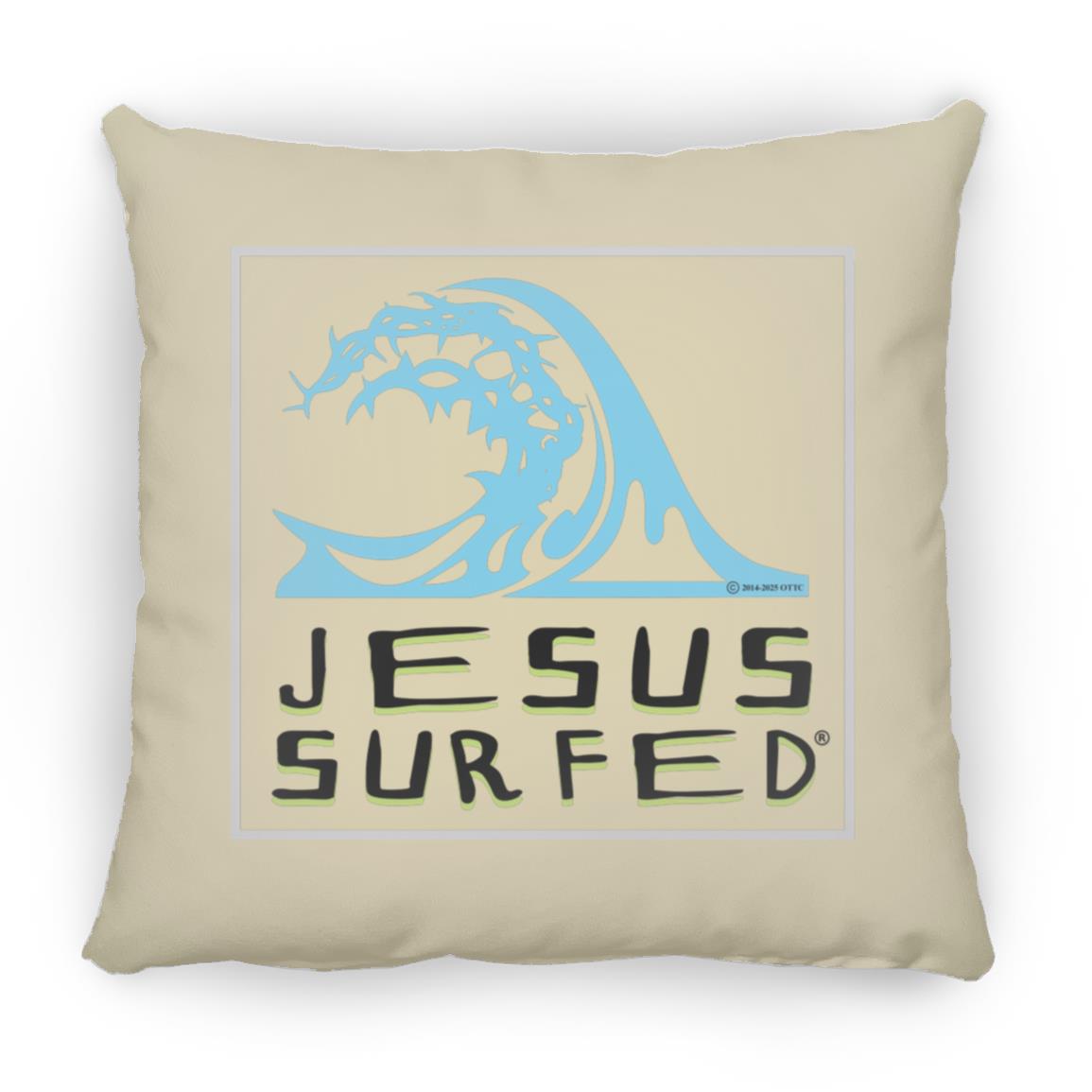 Living Water - Large Square Pillow - Jesus Surfed Apparel Co. 