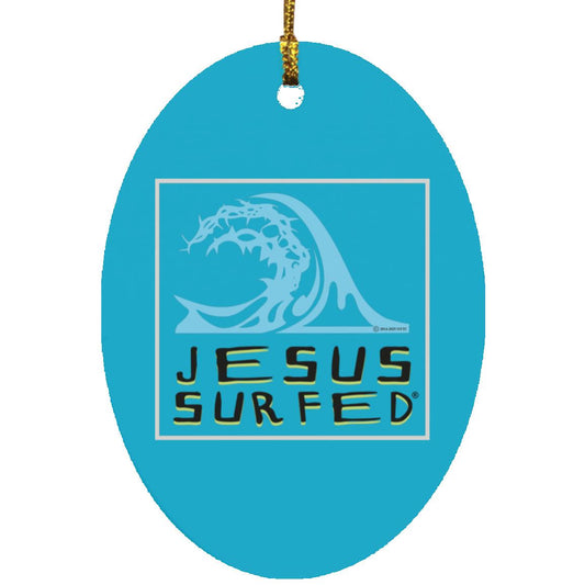 Living Water- Oval Ornament - Jesus Surfed Apparel Co. 