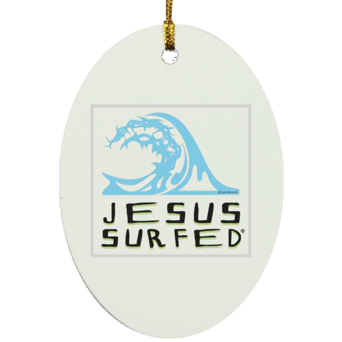 Living Water- Oval Ornament - Jesus Surfed Apparel Co. 