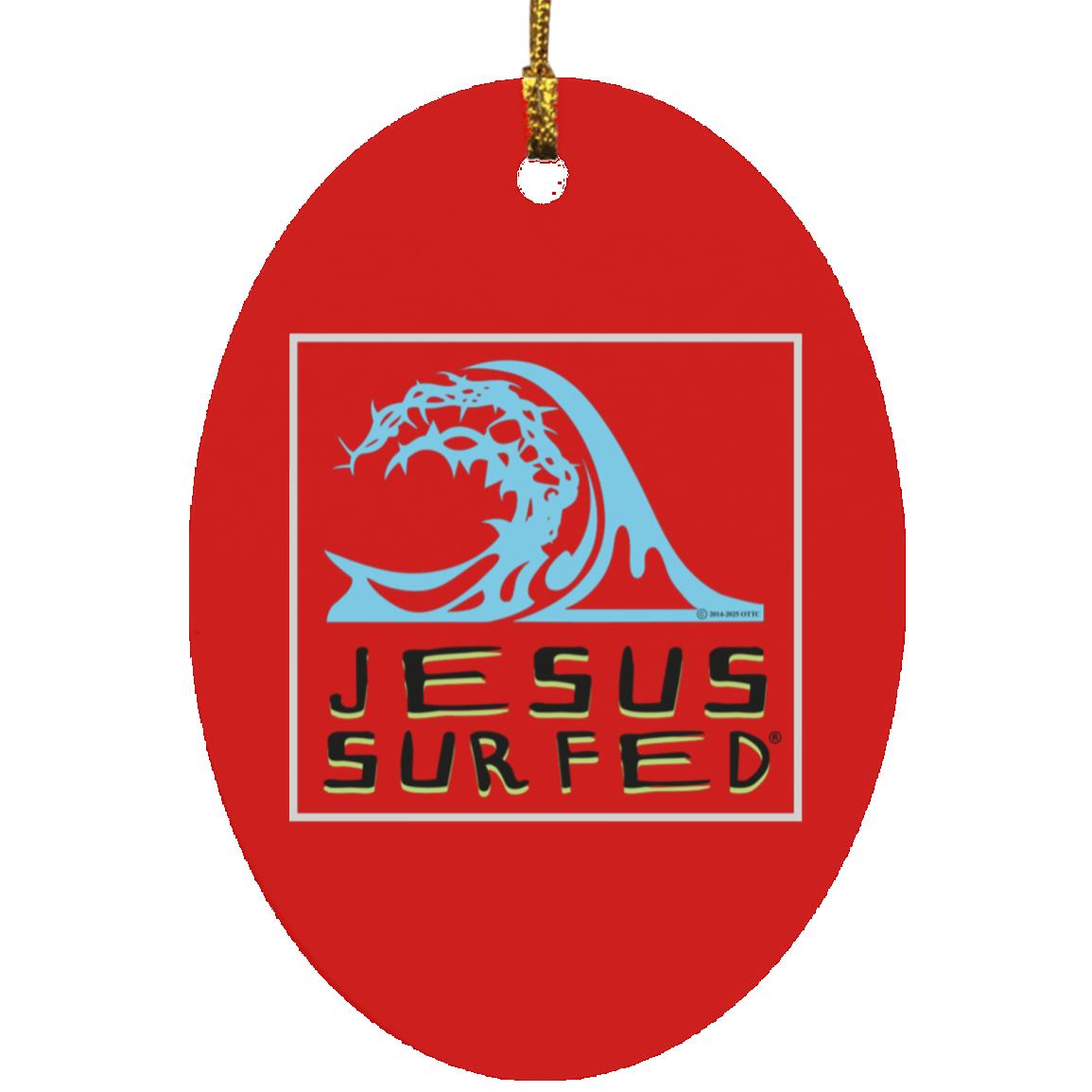 Living Water- Oval Ornament - Jesus Surfed Apparel Co. 