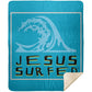 Living Water - Premium Mink Sherpa Blanket 50x60 - Jesus Surfed Apparel Co. 