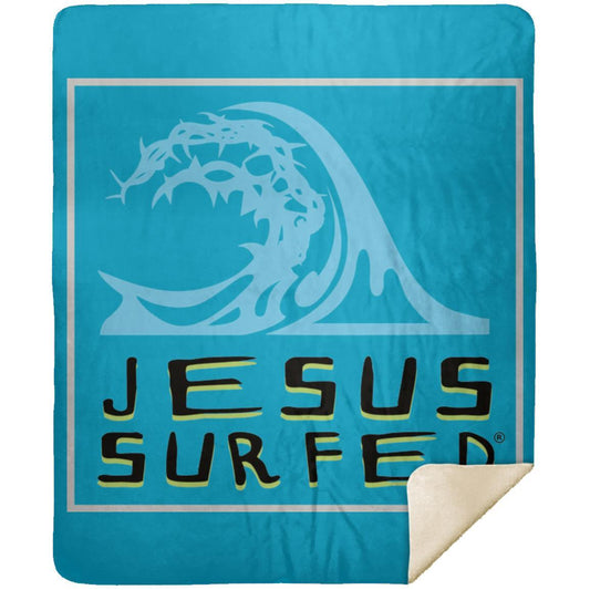 Living Water - Premium Mink Sherpa Blanket 50x60 - Jesus Surfed Apparel Co. 