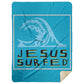 Living Water - Premium Mink Sherpa Blanket 60x80 - Jesus Surfed Apparel Co. 