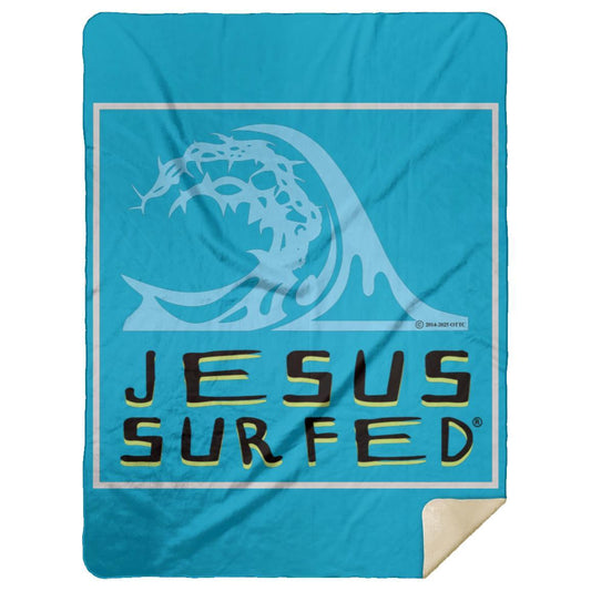 Living Water - Premium Mink Sherpa Blanket 60x80 - Jesus Surfed Apparel Co. 