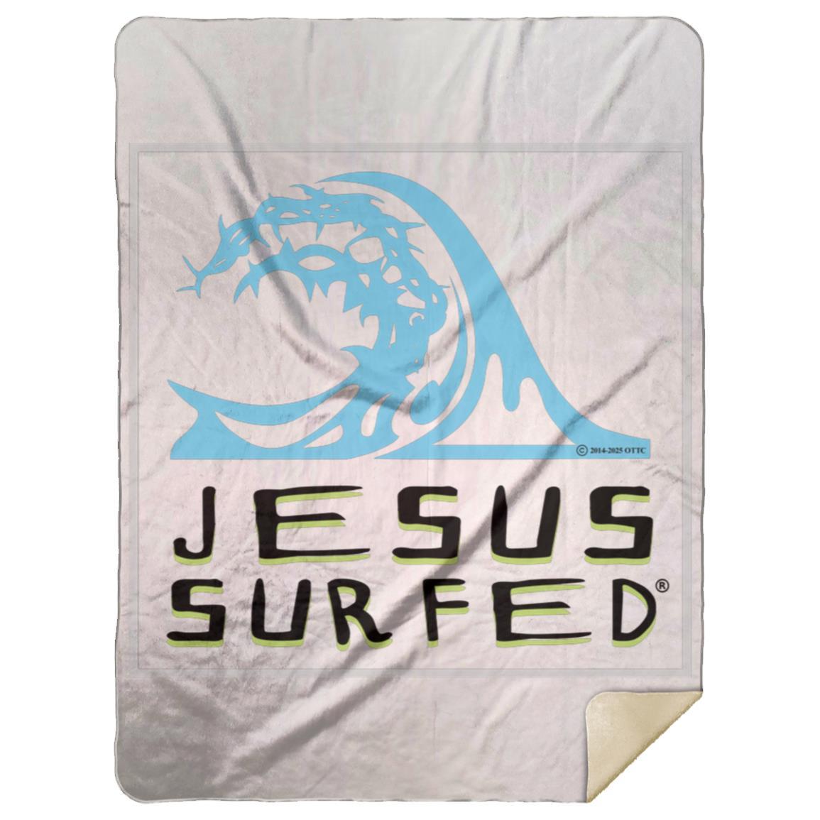 Living Water - Premium Mink Sherpa Blanket 60x80 - Jesus Surfed Apparel Co. 