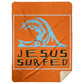 Living Water - Premium Mink Sherpa Blanket 60x80 - Jesus Surfed Apparel Co. 