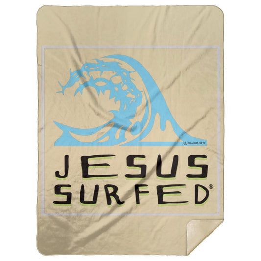 Living Water - Premium Mink Sherpa Blanket 60x80 - Jesus Surfed Apparel Co. 