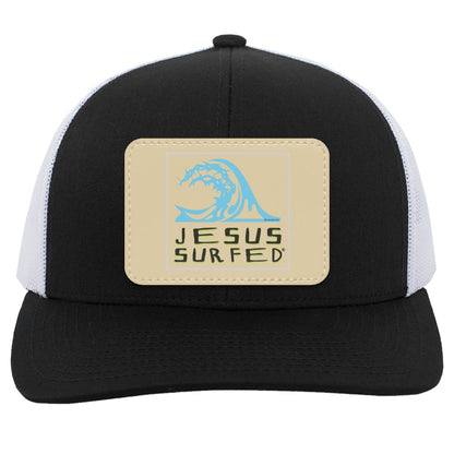Living Water - Trucker Snap Back - Rectangle Patch - Jesus Surfed Apparel Co. 