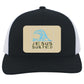 Living Water - Trucker Snap Back - Rectangle Patch - Jesus Surfed Apparel Co. 