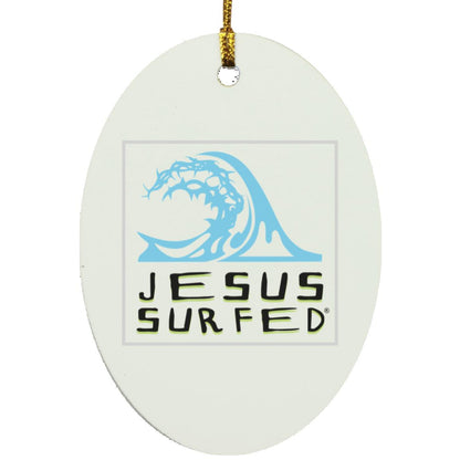 Living Water Oval - Ornament - Jesus Surfed Apparel Co. 