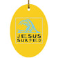 Living Water Oval - Ornament - Jesus Surfed Apparel Co. 