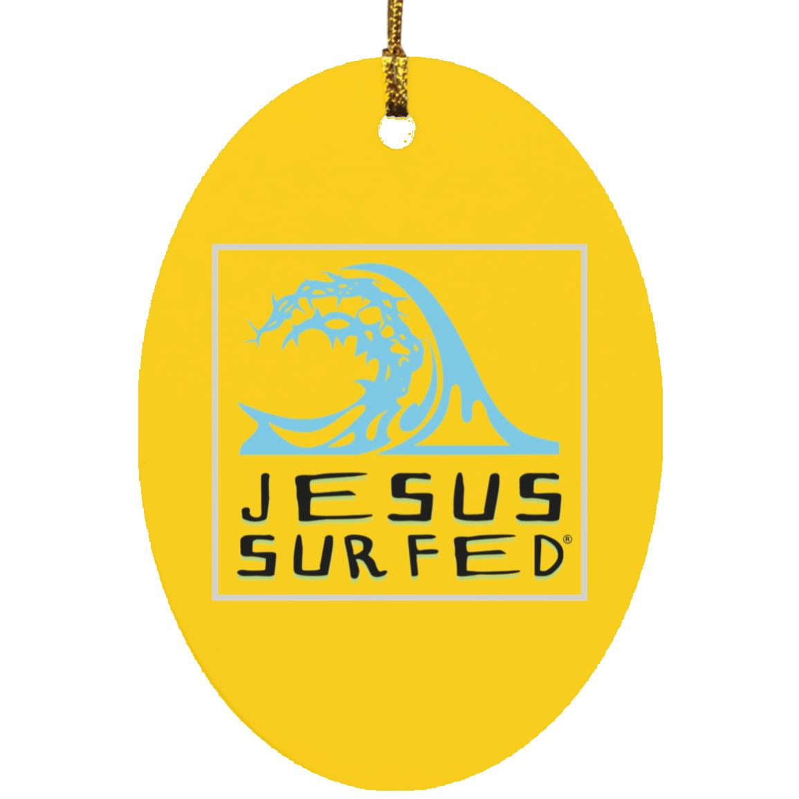 Living Water Oval - Ornament - Jesus Surfed Apparel Co. 