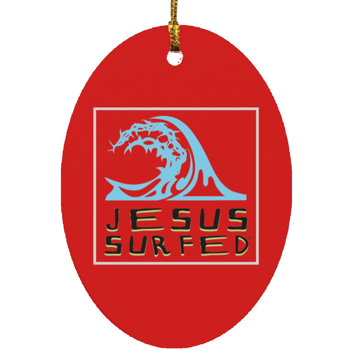 Living Water Oval - Ornament - Jesus Surfed Apparel Co. 