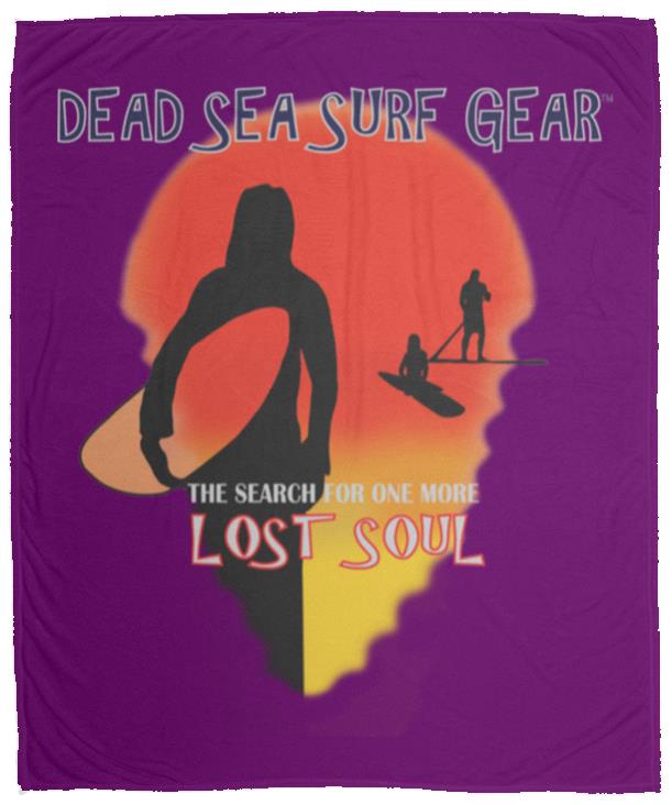 Lost Soul - Cozy Plush Fleece Blanket - 50x60 - Jesus Surfed Apparel Co. 