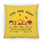 Love Came Down - Large Square Pillow - Jesus Surfed Apparel Co. 