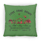 Love Came Down - Large Square Pillow - Jesus Surfed Apparel Co. 