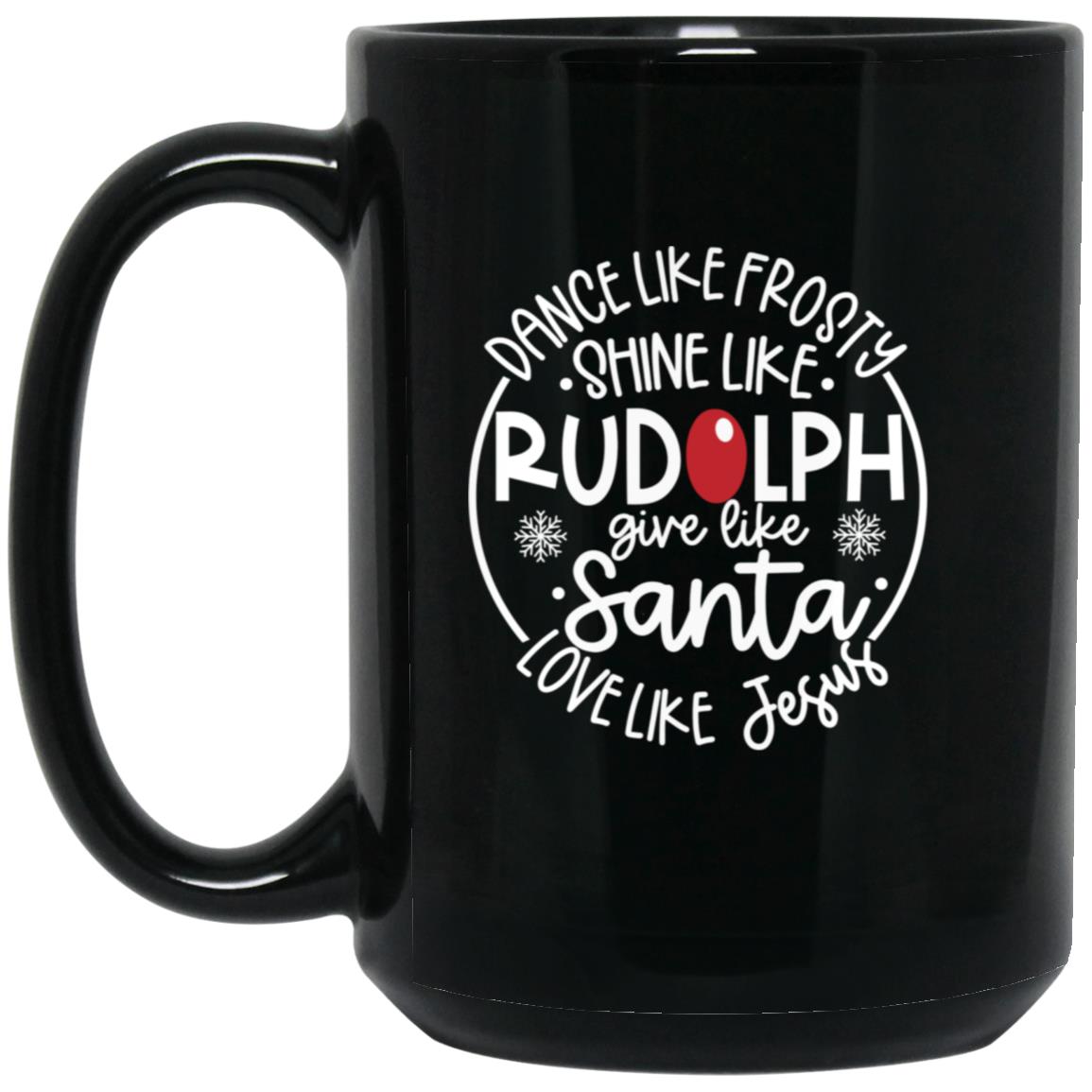 Love Like Jesus - 15oz Black Mug - Jesus Surfed Apparel Co. 