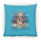Merry Christmas - Large Square Pillow - Jesus Surfed Apparel Co. 
