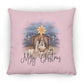 Merry Christmas - Large Square Pillow - Jesus Surfed Apparel Co. 