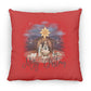 Merry Christmas - Large Square Pillow - Jesus Surfed Apparel Co. 