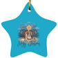 Merry Christmas - Star Ornament - Jesus Surfed Apparel Co. 